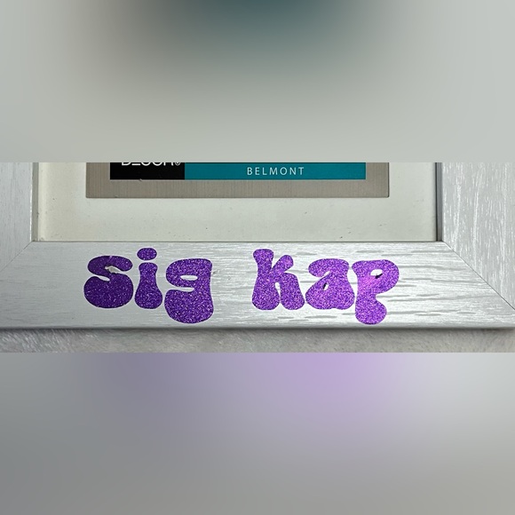 New Sig Kap Sorority 4x6 with Mat 5x7 Picture Photo Frame Sigma Kappa Imperfect - Picture 3 of 3